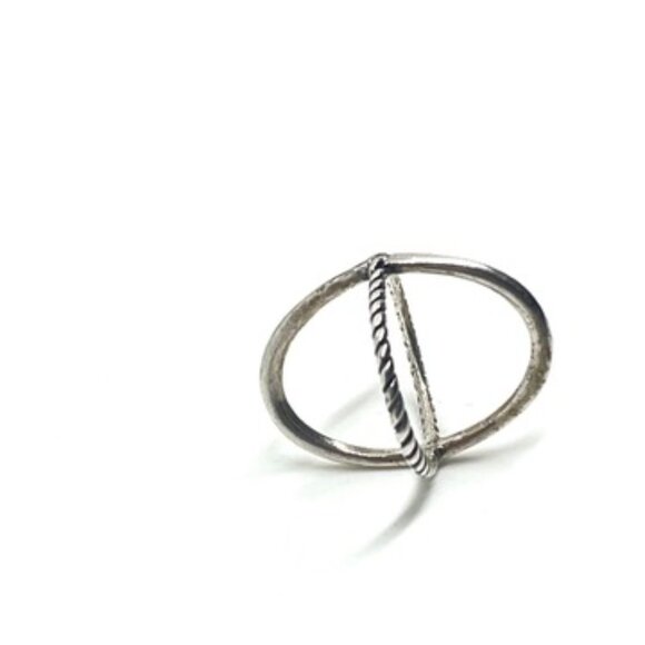 CAROLYN POLLACK RELIOS STERLING SILVER TWIST X RING SIZE 5.5 SIGNED 925 - Picture 9 of 16
